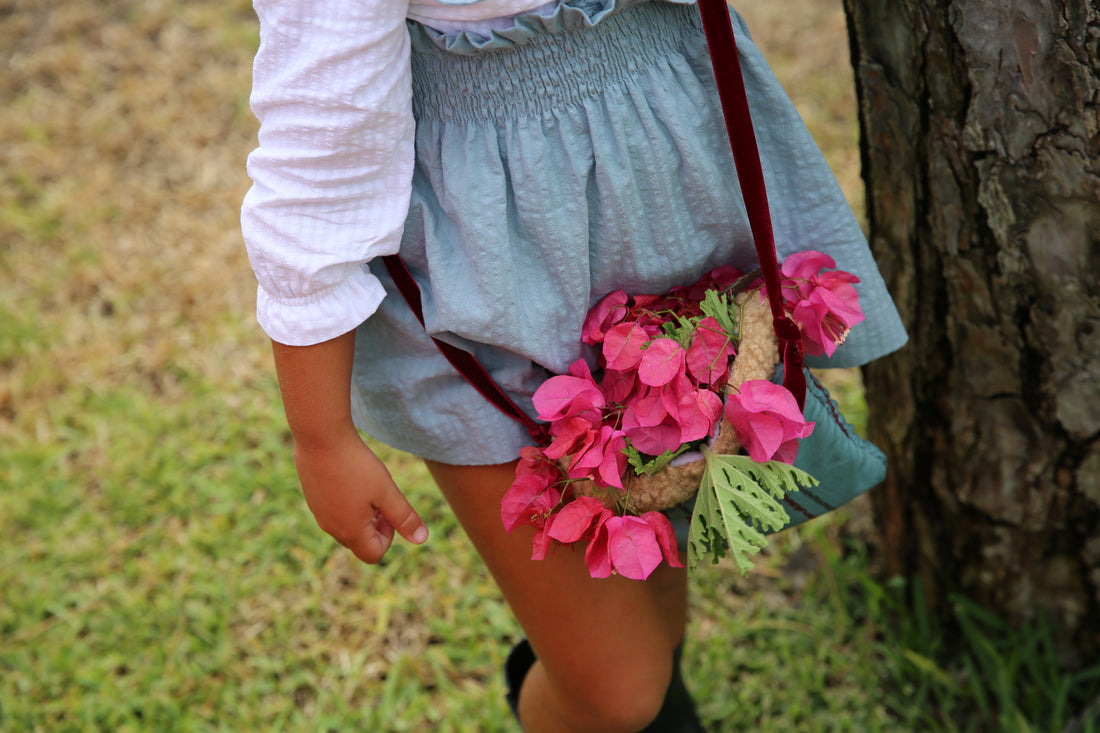 FALDA FILIPA AZUL EMPOLVADO image 0