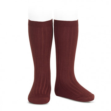 CALCETINES CANALÉ ALTOS CÓNDOR GRANATE
