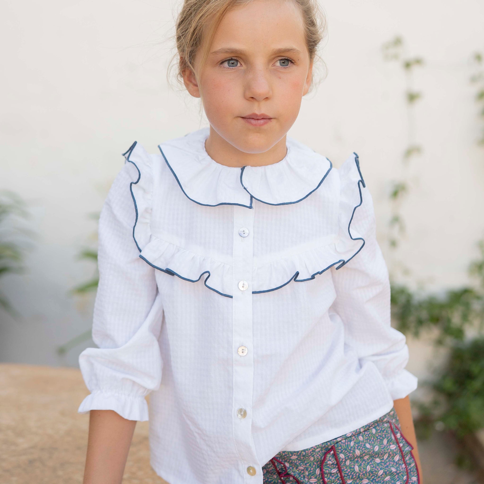 CAMISA HELENA AZUL OCEÁNO