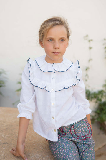 CAMISA HELENA AZUL OCEÁNO