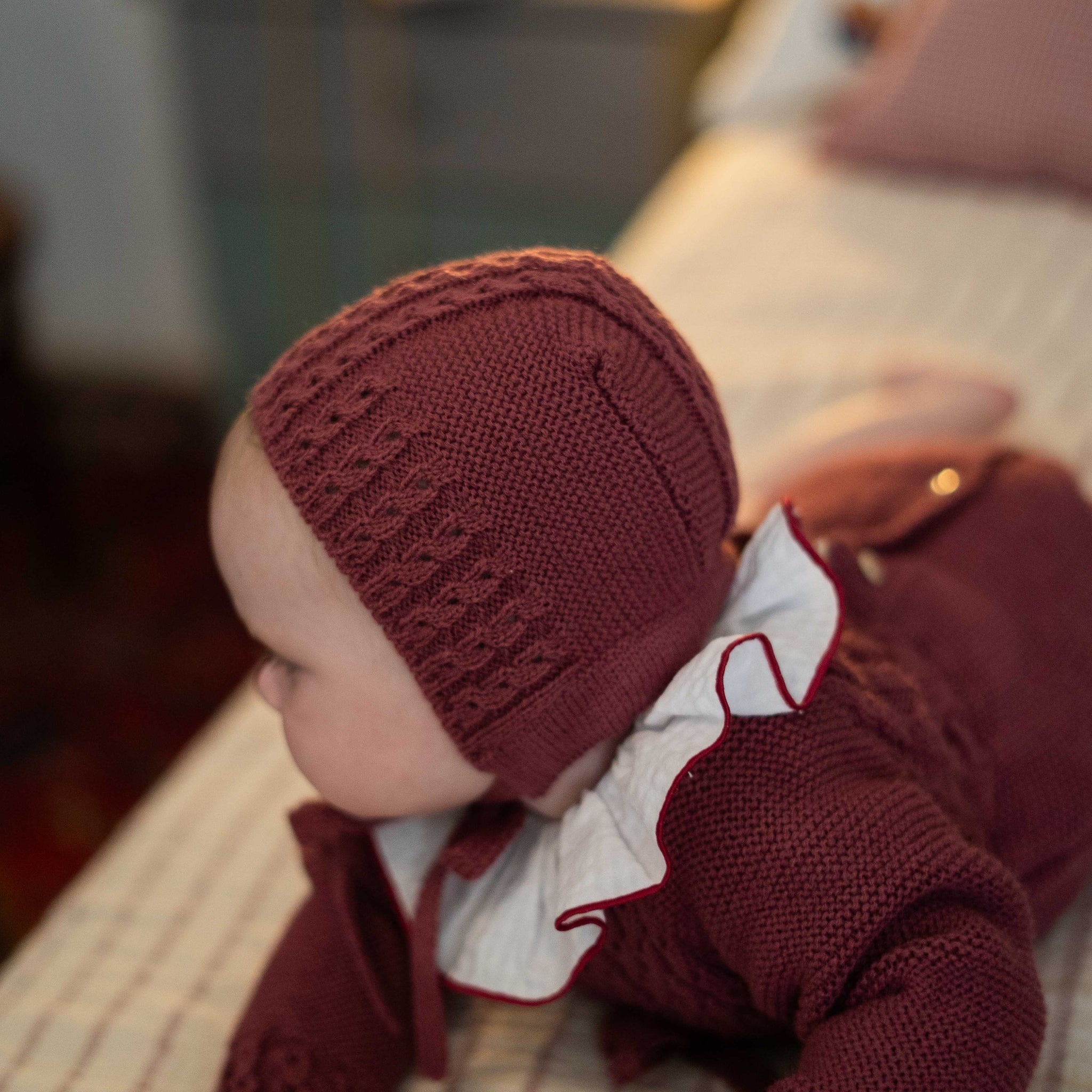 CAMISA BEBÉ HELENA MARSALA