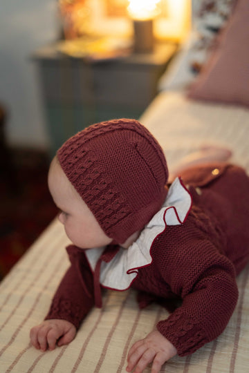 CAMISA BEBÉ HELENA MARSALA
