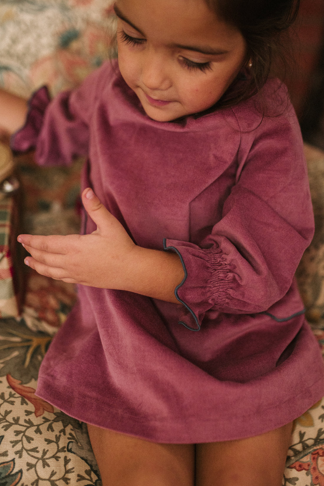 VESTIDO VELVET GUINDA