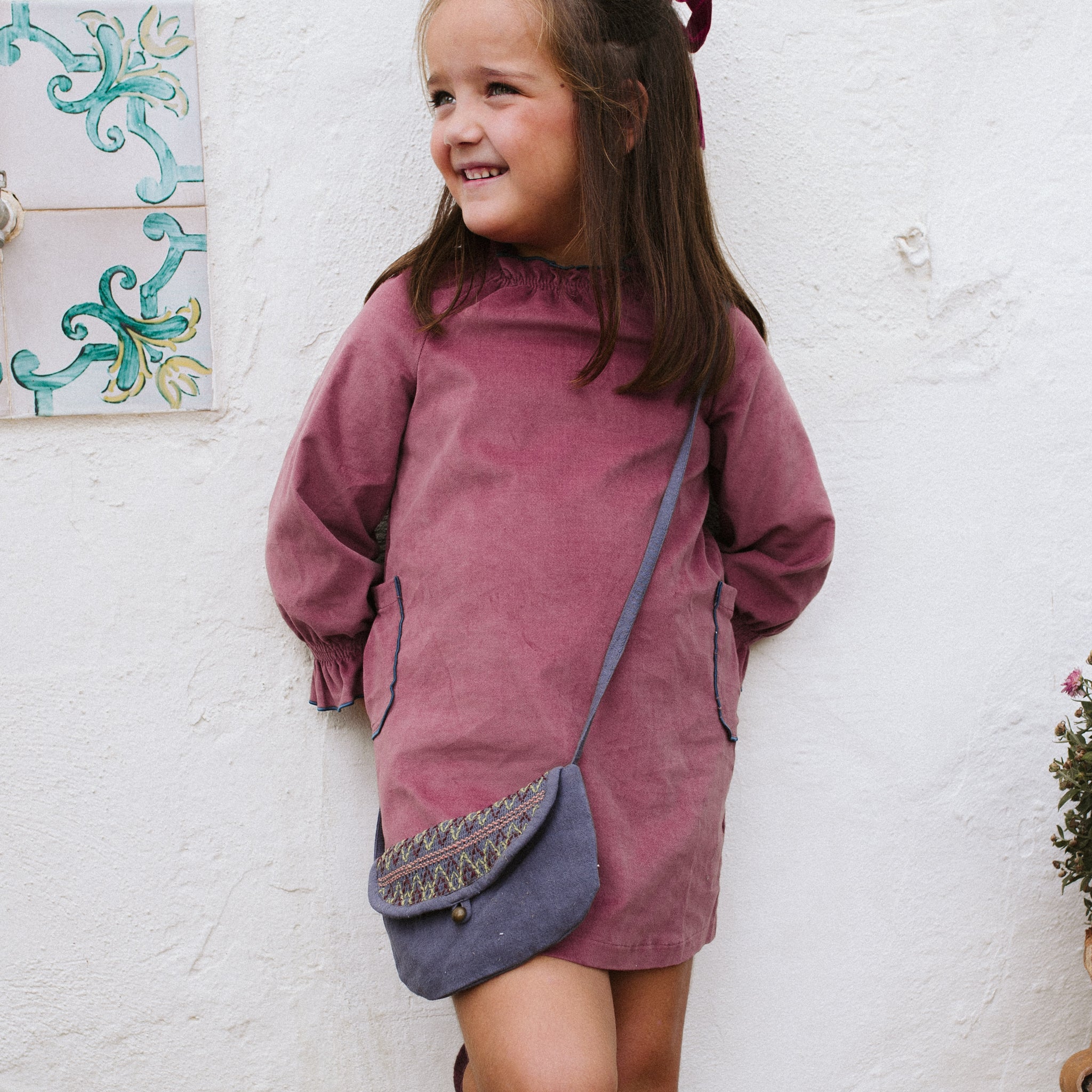 BOLSO NUBE AZUL EMPOLVADO