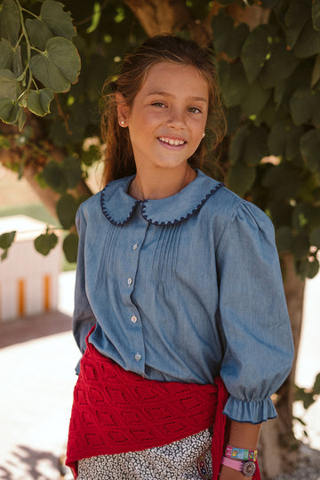 CAMISA DENIM MANGA LARGA