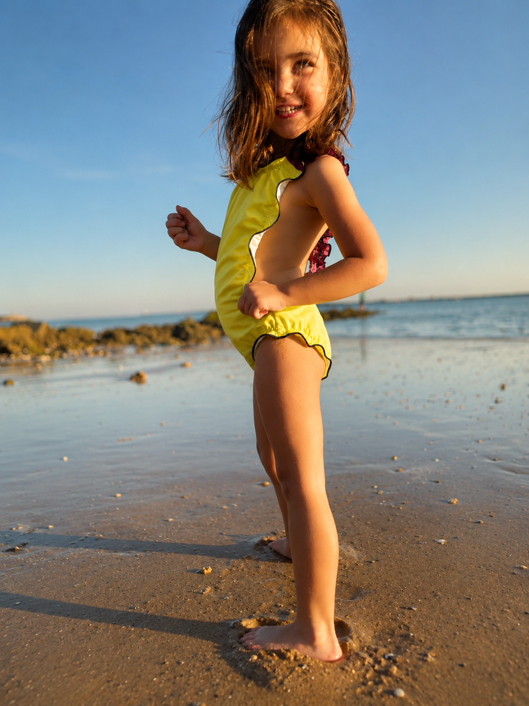 TRAJE DE BAÑO NIÑA LIMA